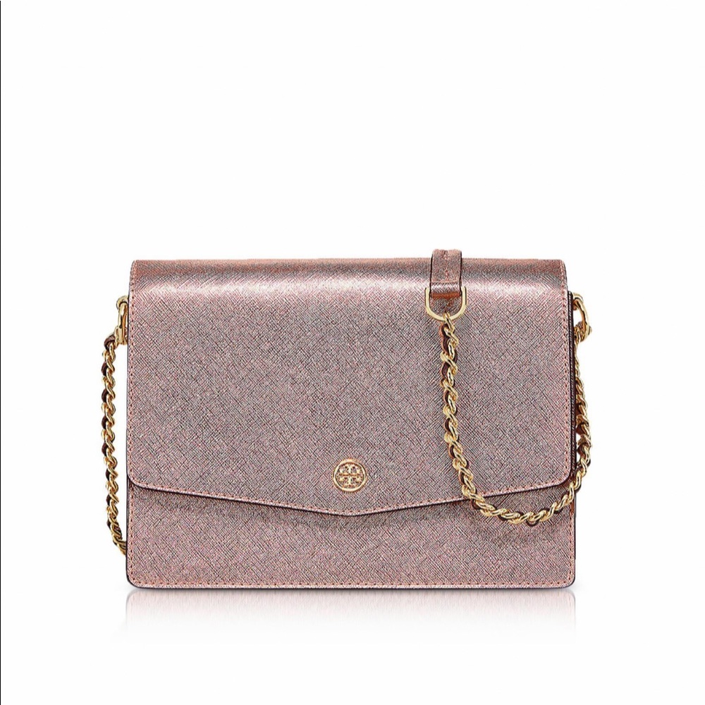Tory Burch Robinson Rose Gold Crossbody
